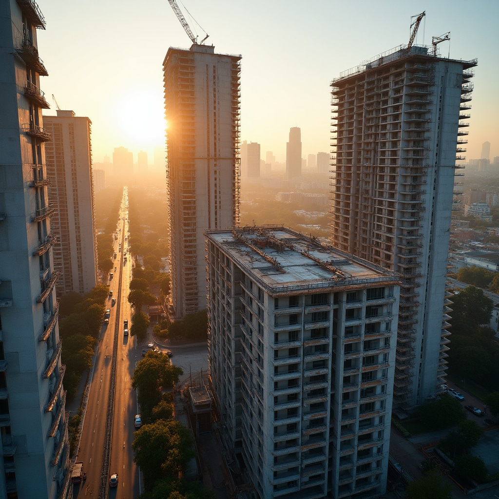 Modern urban construction project in Argentina